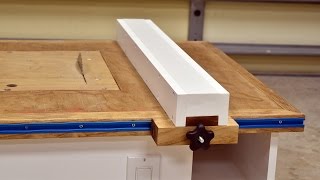 Make A Table Saw Fence For Homemade Table Saw [upl. by Aecila673]