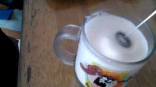 Aerolatte Review Frothing Cold Milk In Under 1 Minute [upl. by Nivrek]