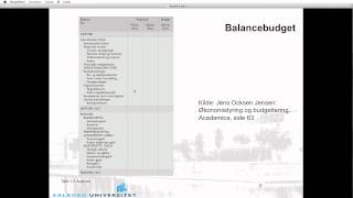 Kapitel 2  Økonomistyring og budgettering [upl. by Aisiat]