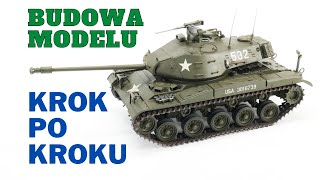 Model do sklejania czołgu dla początkujących  Tamiya 135 M41 Walker Bulldog [upl. by Odraude]